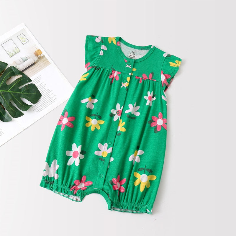 Body de Verão Para Meninas - 6 a 24 Meses