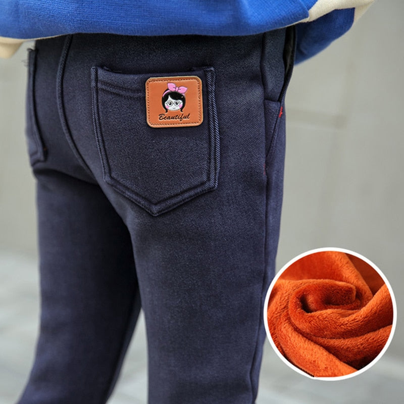 Calça legging de inverno para meninas - 4 a 13 anos