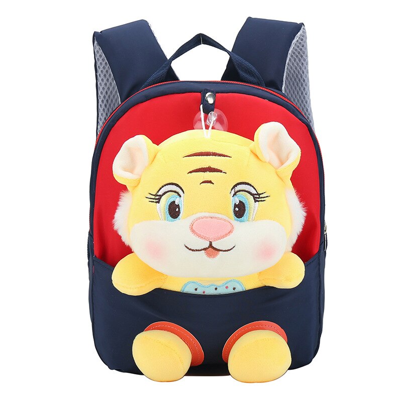 Mochila Escolar Infantil de Tigres e Corujas