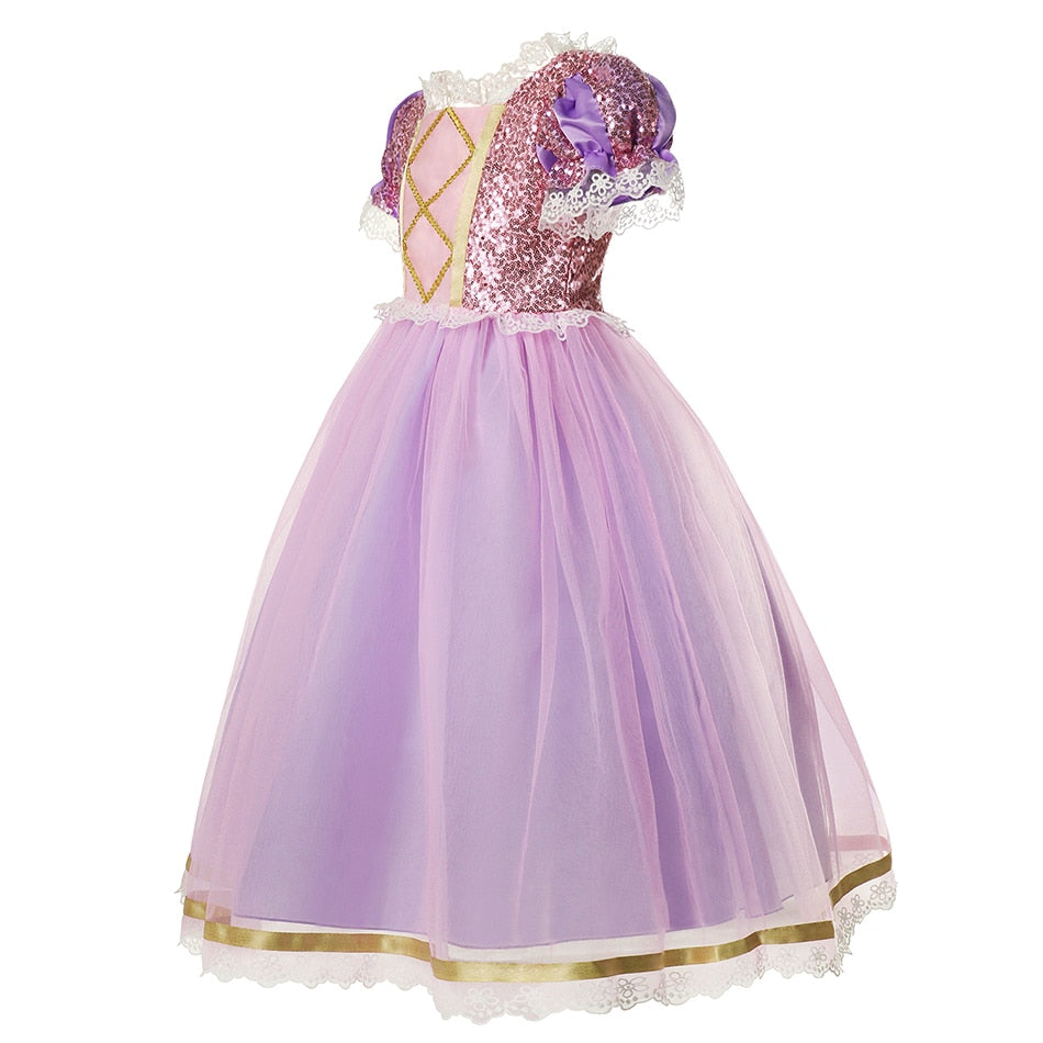 Vestido Rapunzel - 2 a 10 Anos
