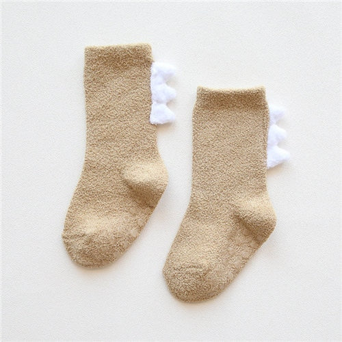 Meia de Inverno Antiderrapante para Bebês - 0 a 5 anos