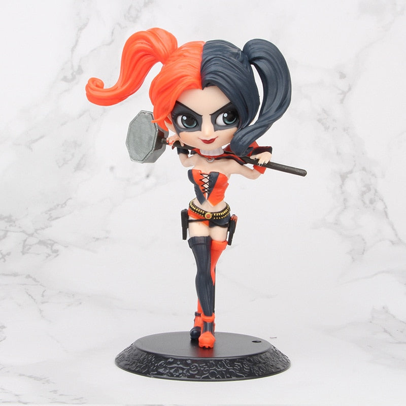 Q posket Arlequina, Coringa, Mulher Maravilha figura de ação anime bonecos colecionáveis