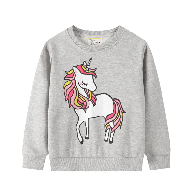 Casaco de inverno Unicórnio para meninas - 2 a 7 anos