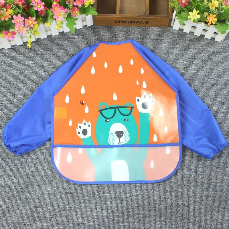 Babador Impermeável com Manga Longa e Bolso