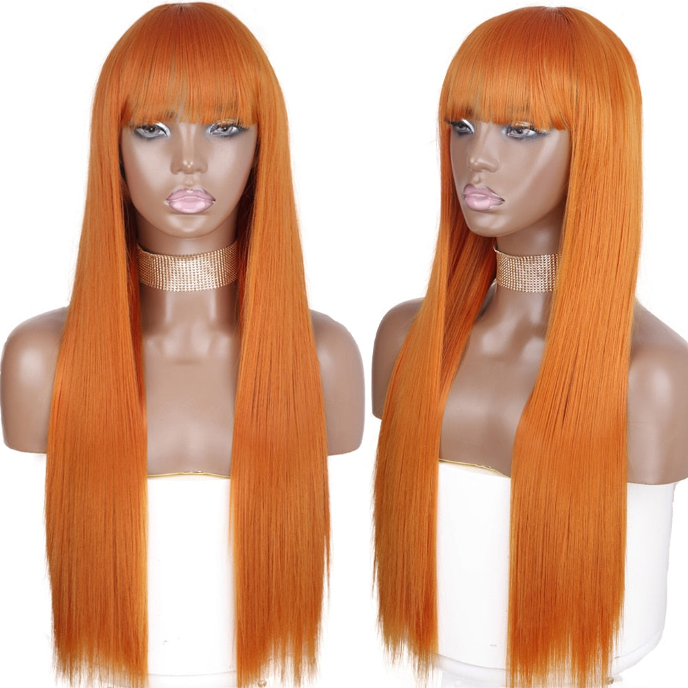 Peruca Feminina de Cabelo Sintético