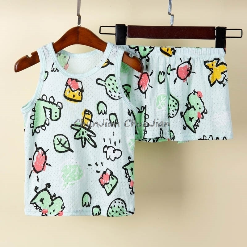 Conjunto de Pijama Para Crianças de 1 a 9 Anos