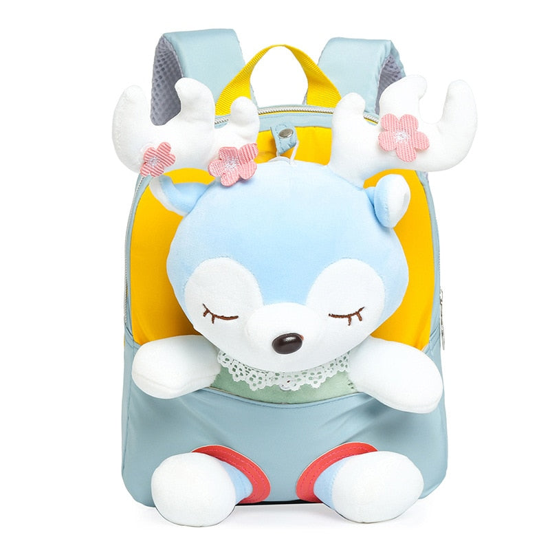 Mochila Escolar Infantil Animais de Pelúcia