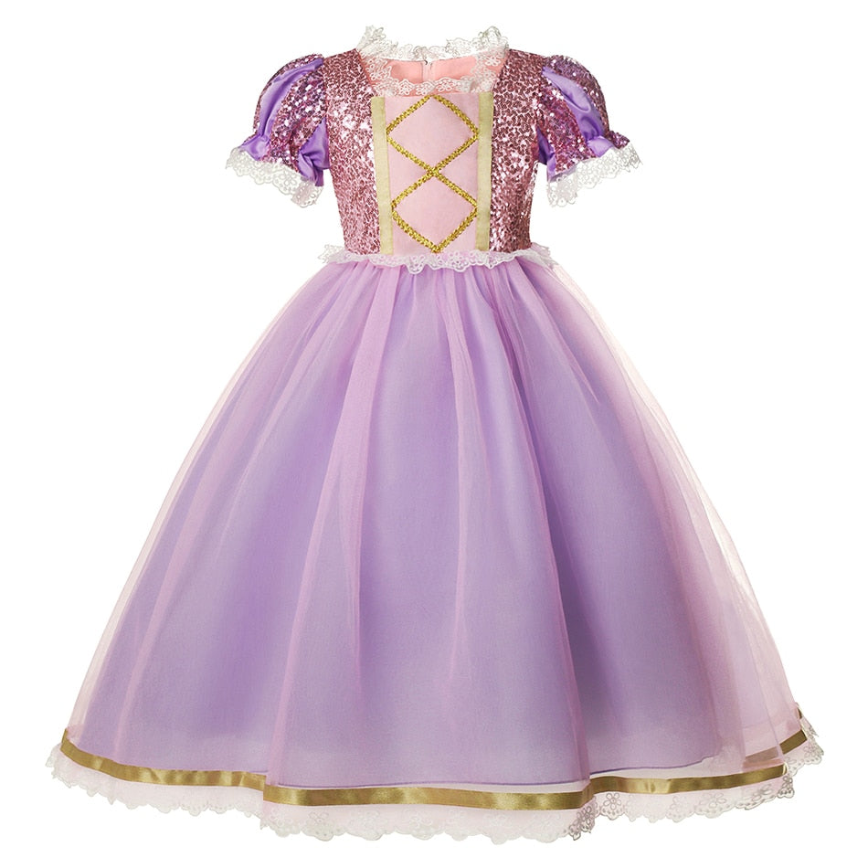 Vestido Rapunzel - 2 a 10 Anos