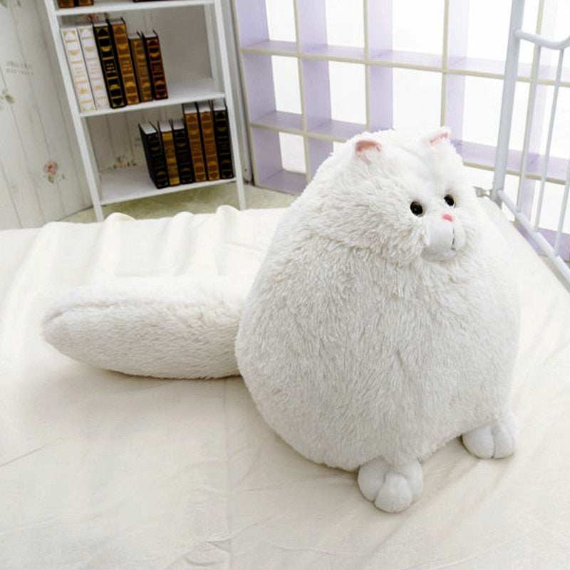 Gato Branco em Pelúcia - 35 a 50 cm