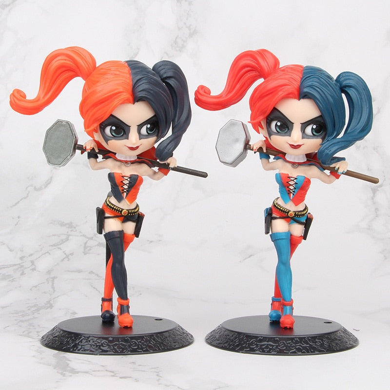 Q posket Arlequina, Coringa, Mulher Maravilha figura de ação anime bonecos colecionáveis