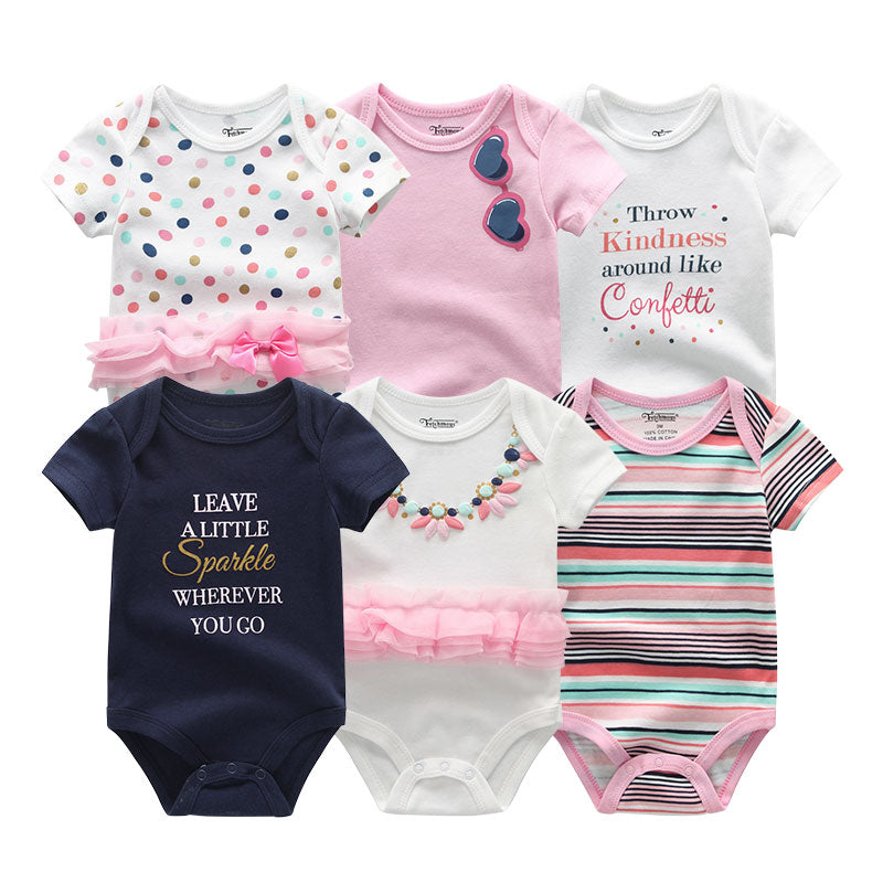 Conjunto de Bodies para Menina - 6 Unidades