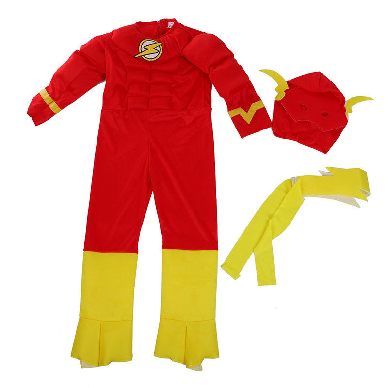 Fantasia do Flash para Meninos - 3 a 11 anos