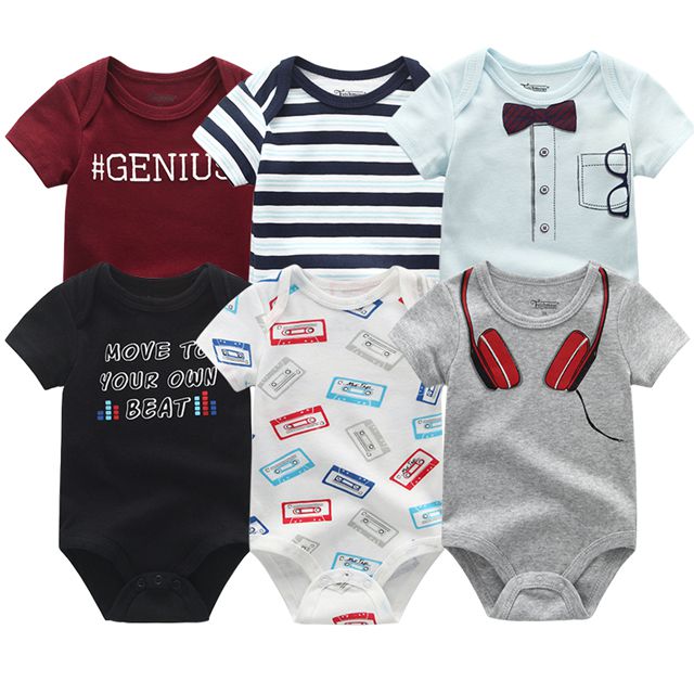 Conjunto de Bodies para Menino - 6 Unidades