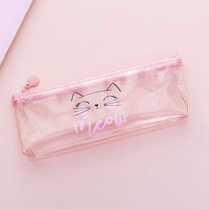 Estojo Rosa de Gatinhos para Meninas