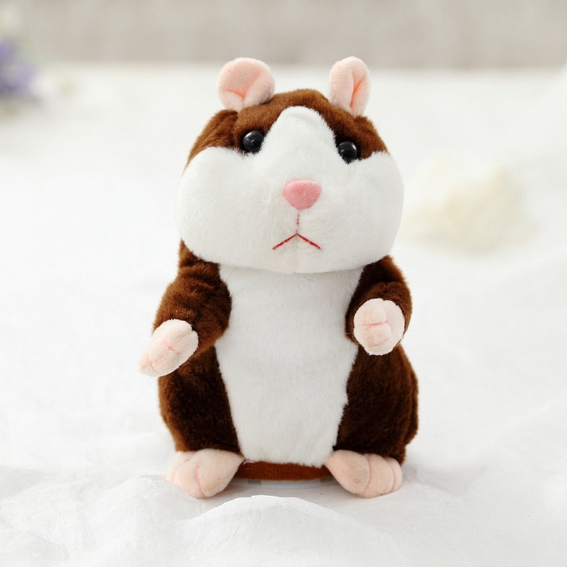 Hamster falante em pelúcia - 16 a 18 cm