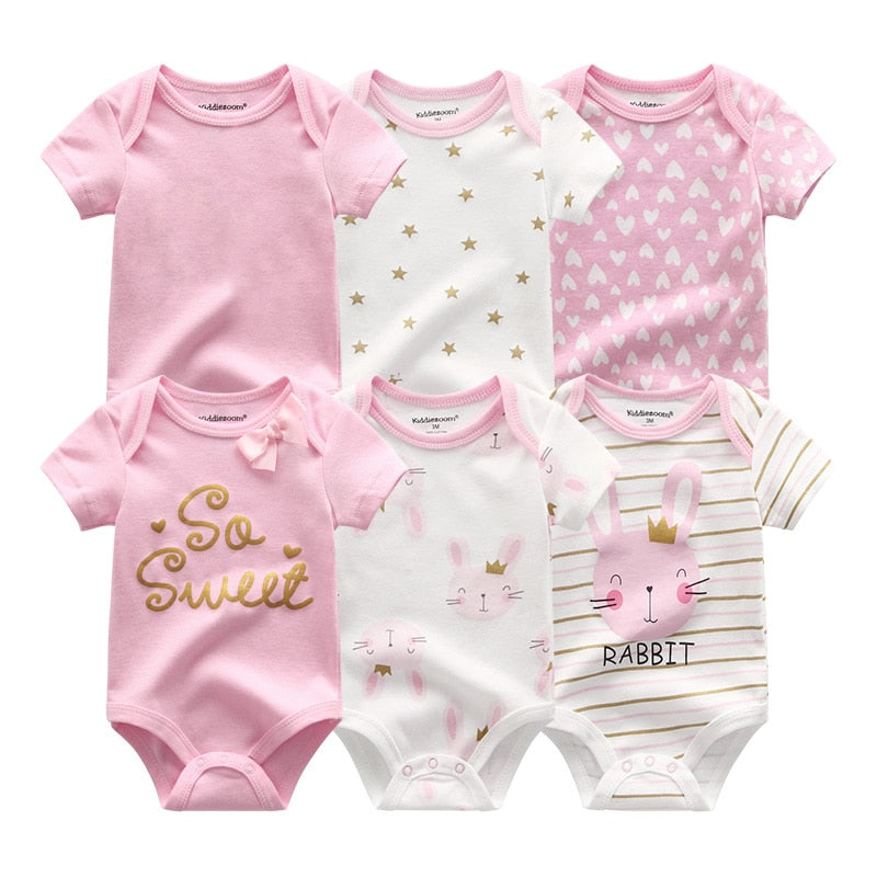 Conjunto de Bodies para Menina - 6 Unidades
