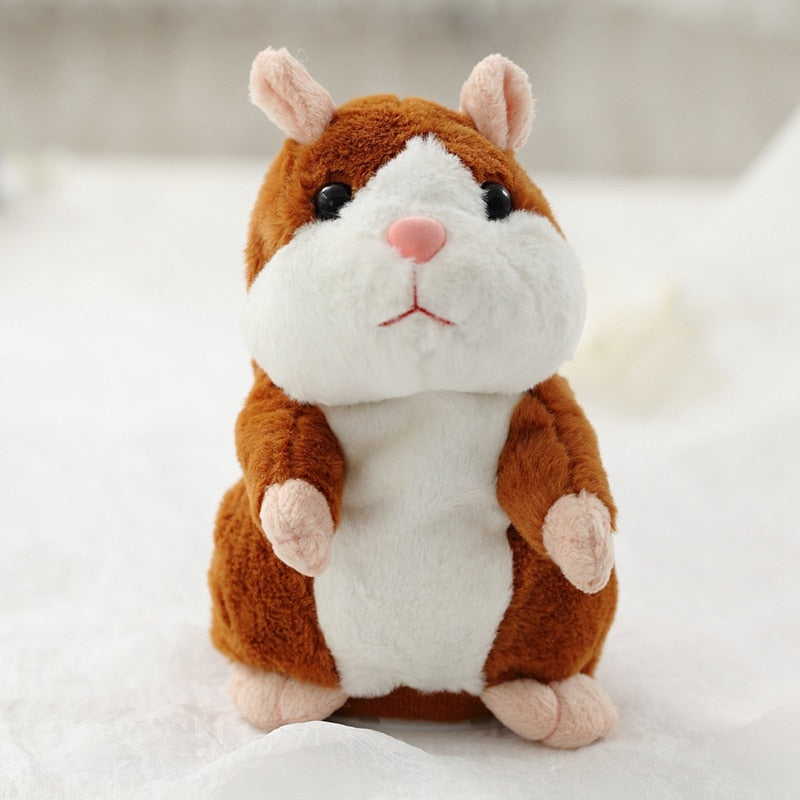 Hamster falante em pelúcia - 16 a 18 cm