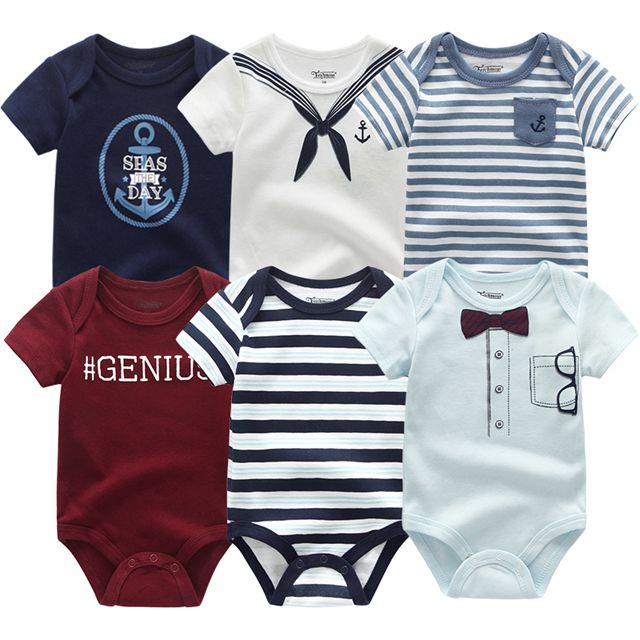 Conjunto de Bodies para Menino - 6 Unidades