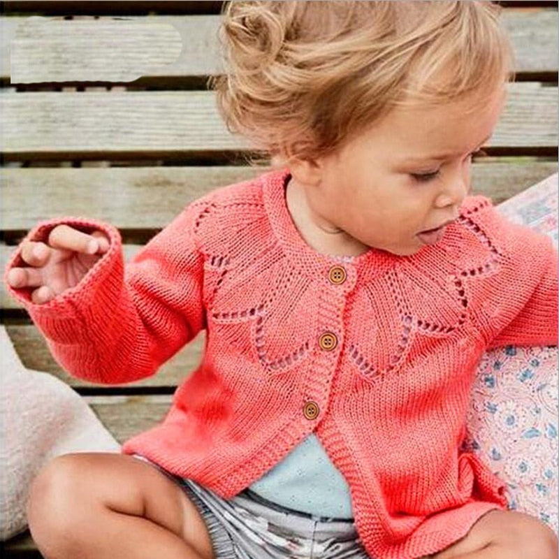 Suéter Cardigã Infantil - 6 Meses a 2 Anos