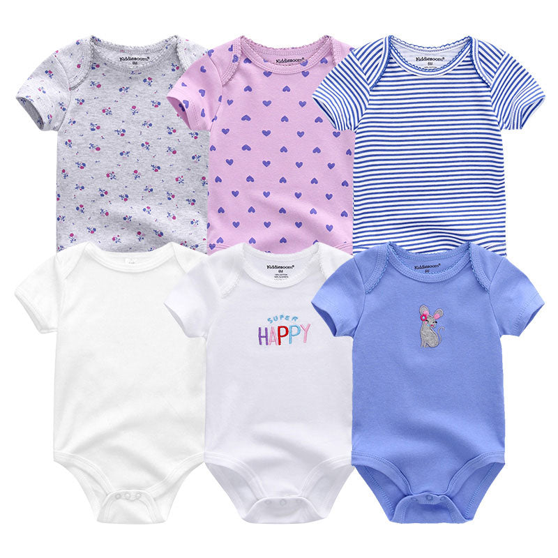 Conjunto de Bodies para Menina - 6 Unidades