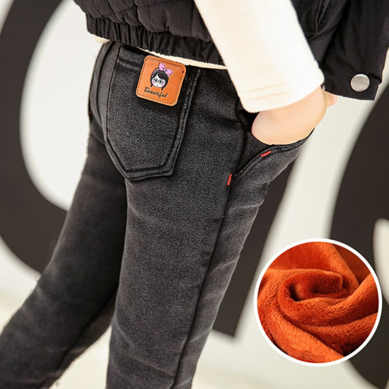 Calça legging de inverno para meninas - 4 a 13 anos