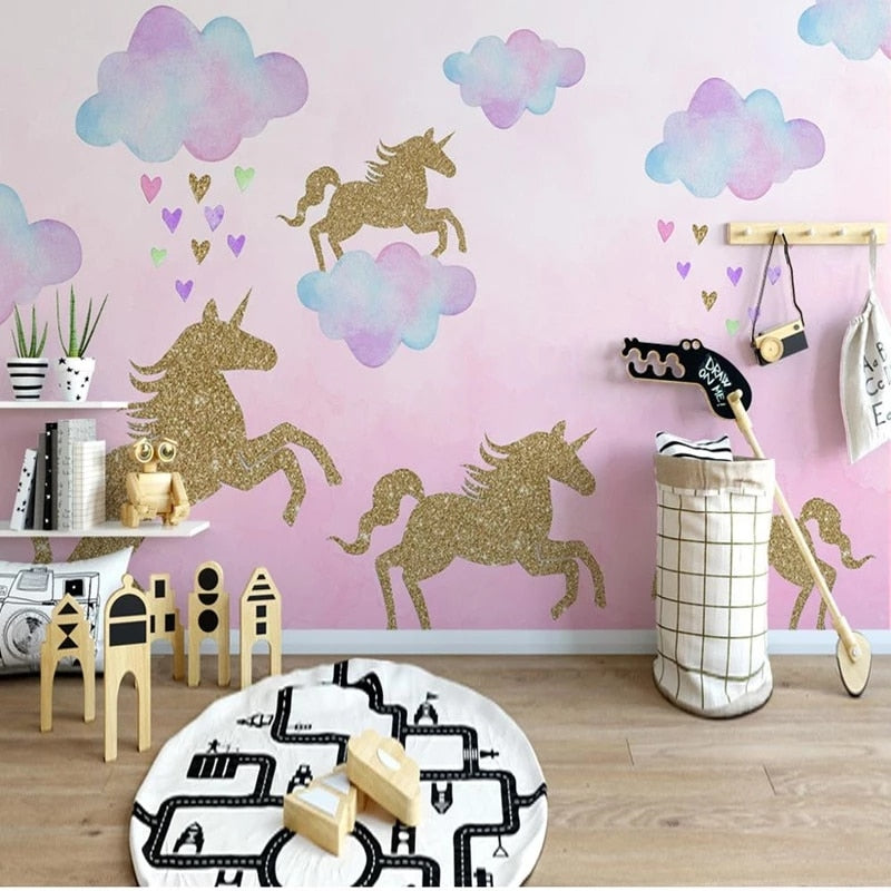 ADESIVO DECORATIVO PARA QUARTO DE BEBÊ - UNICÓRNIO