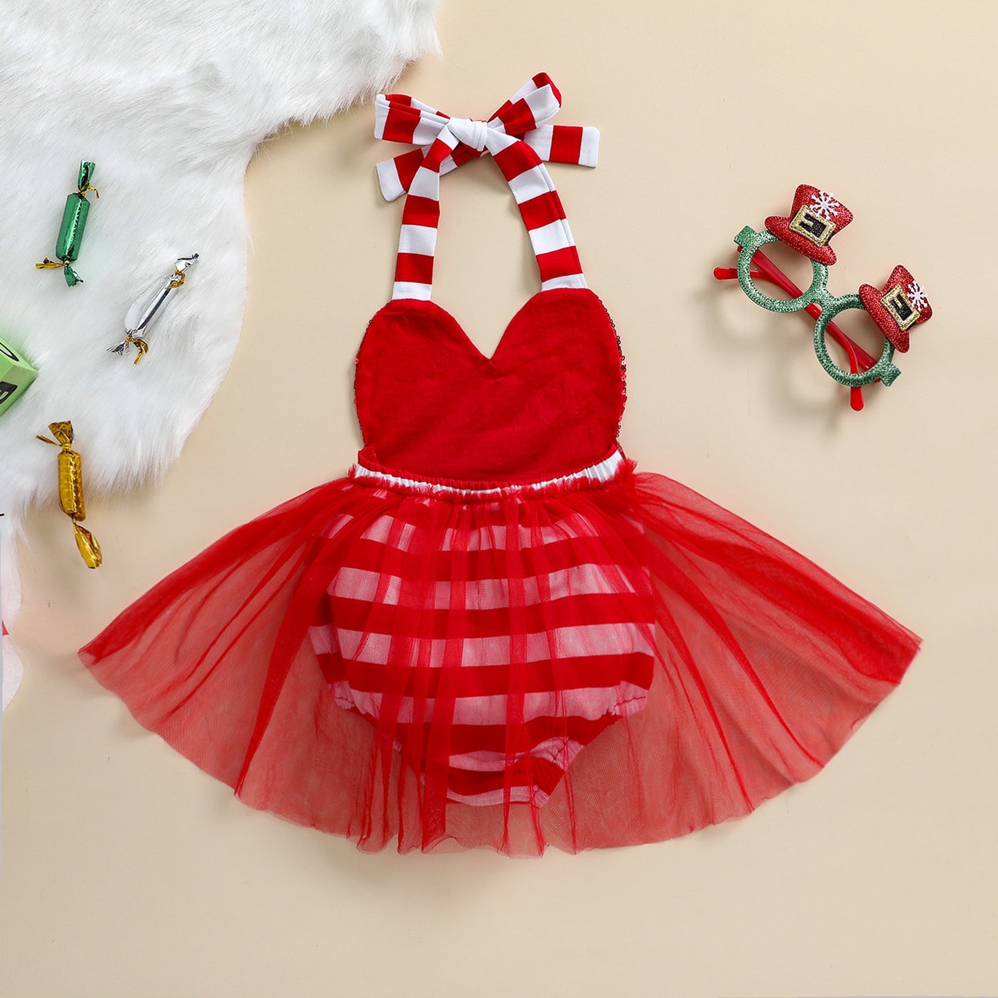 Body Natalino com Tutu - RN a 24 meses