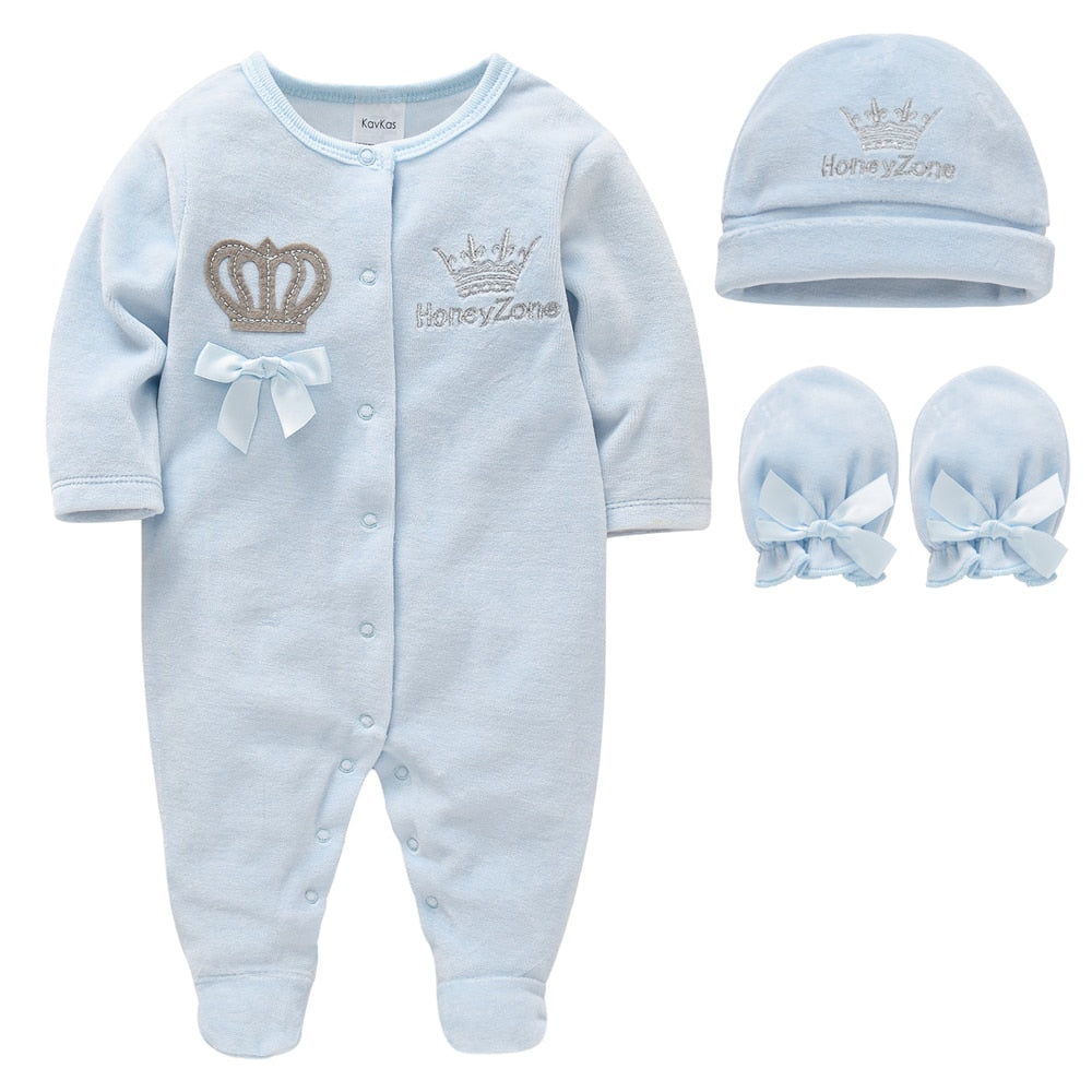 Macacão com Gorro e Luvinhas - RN a 9 meses
