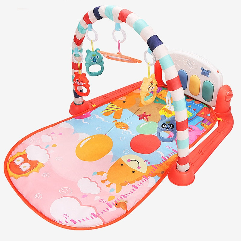 Tapete infantil com atividades musicais