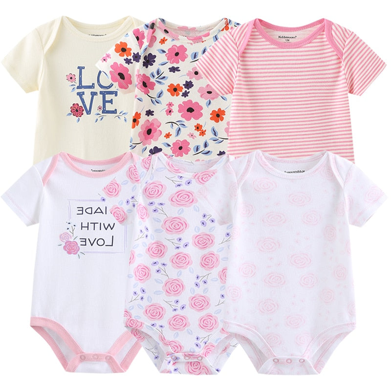 Conjunto de Bodies para Menina - 6 Unidades