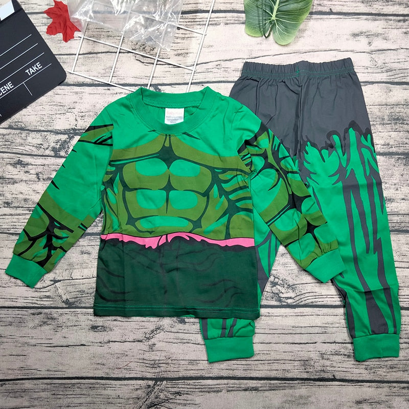 Conjunto Fantasias de Super Heróis Manga Longa - 2 a 7 anos