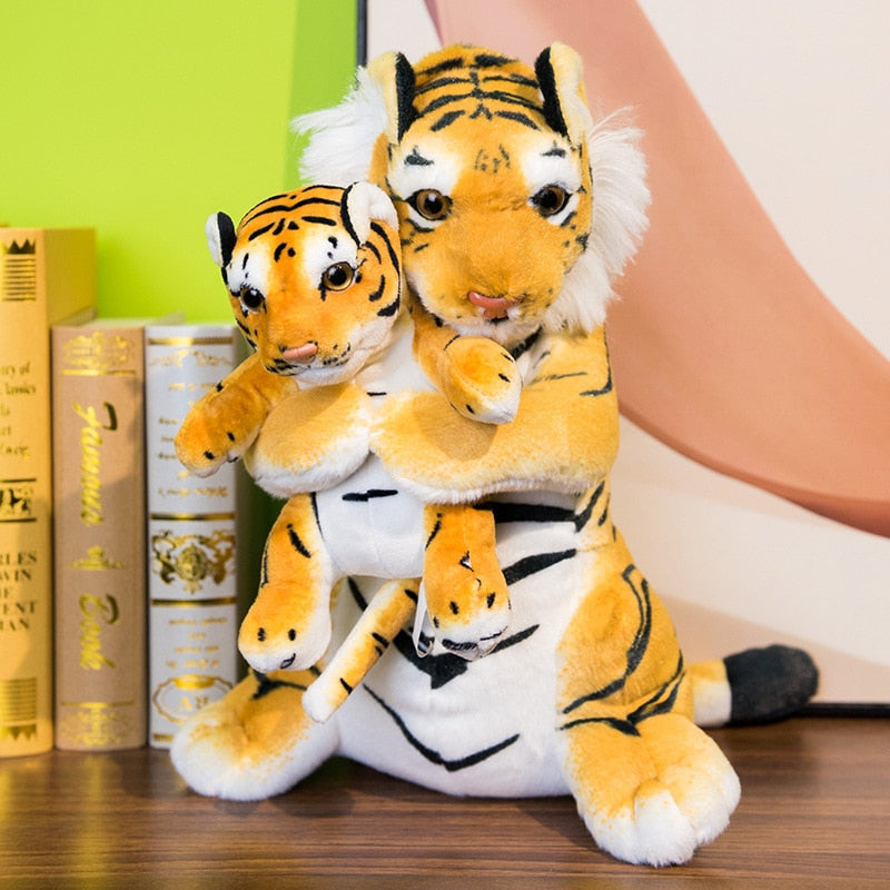 Mamãe e bebê tigre