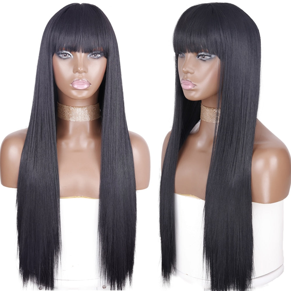 Peruca Feminina de Cabelo Sintético