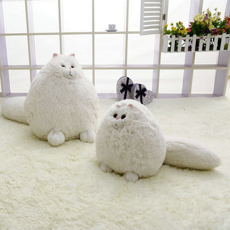 Gato Branco em Pelúcia - 35 a 50 cm