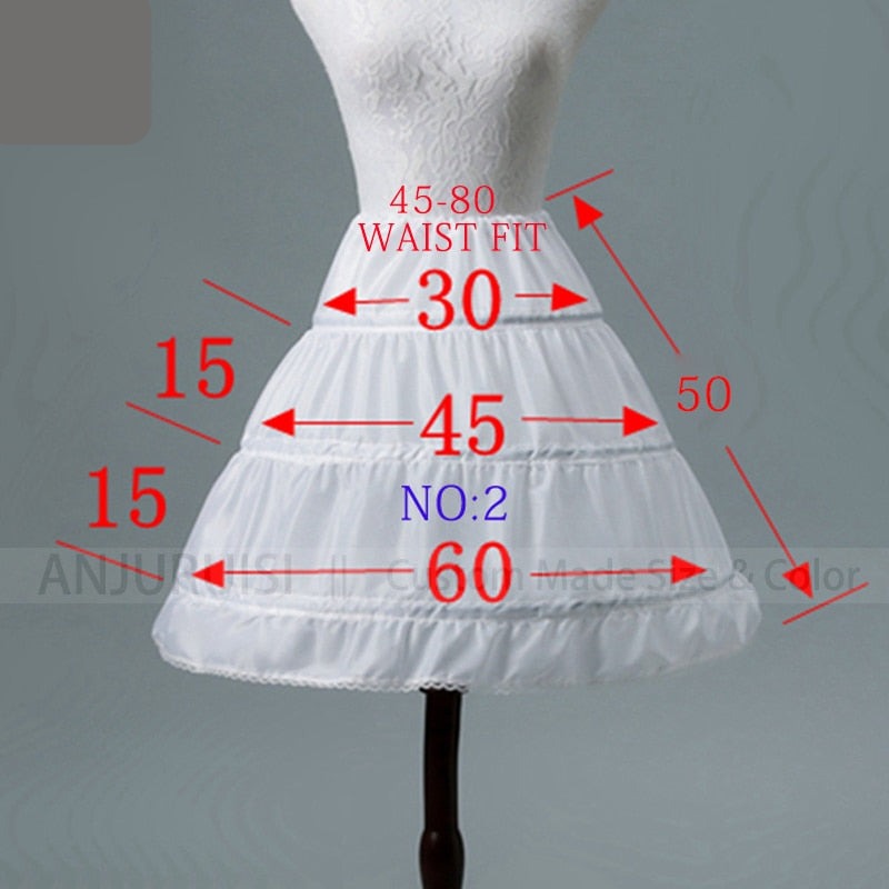 Saia de armar/ anágua para meninas