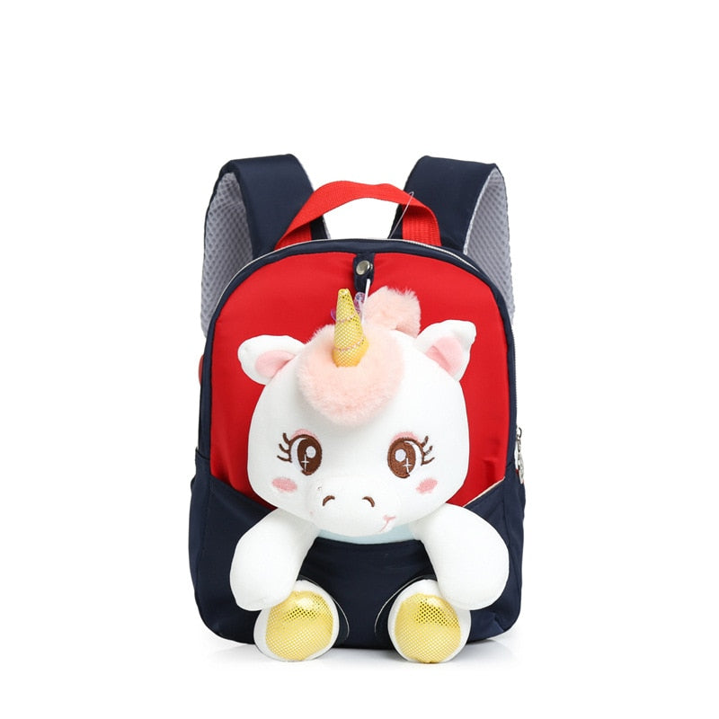 Mochila Escolar Infantil Animais de Pelúcia