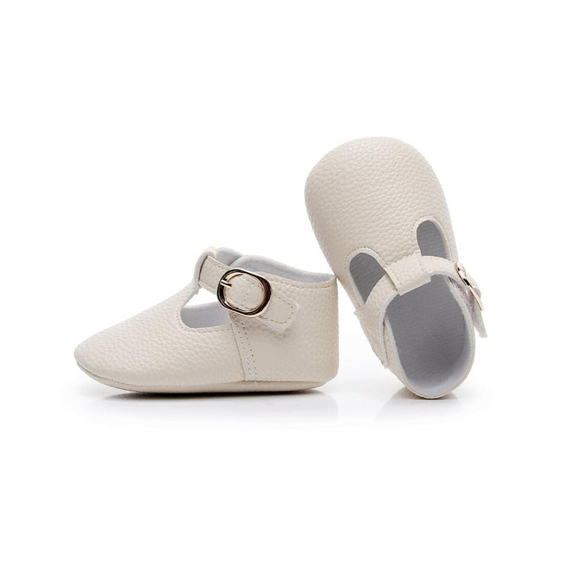 Sapatos de couro para meninas de 0 a 18 meses