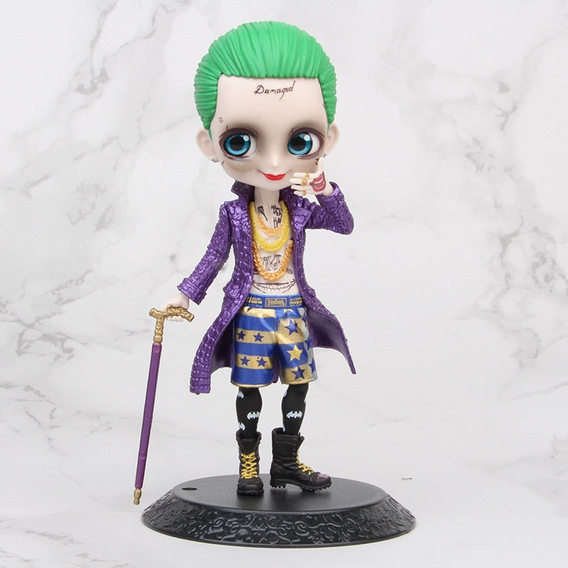 Q posket Arlequina, Coringa, Mulher Maravilha figura de ação anime bonecos colecionáveis