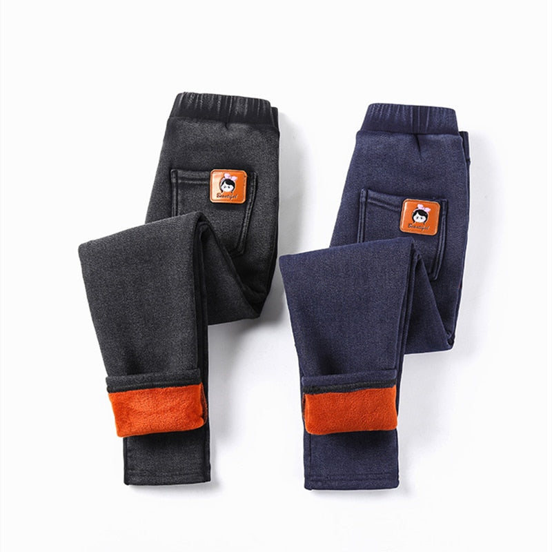 Calça legging de inverno para meninas - 4 a 13 anos