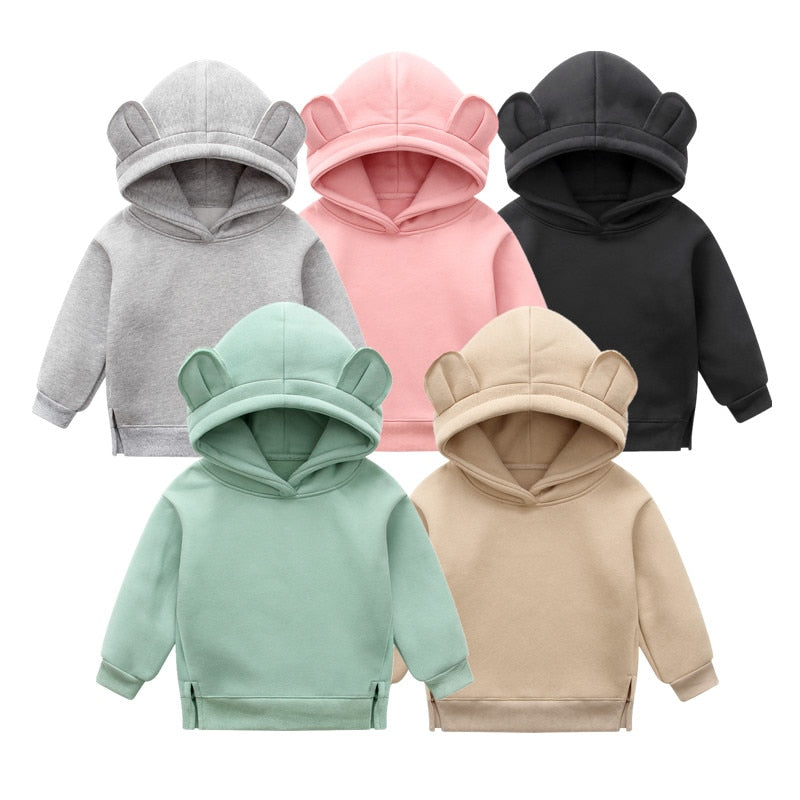 Blusa de moletom com capuz - 18 meses a 5 anos