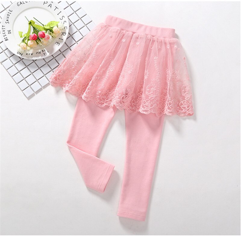 Legging de Cotton Infantil Com Saia - 3 a 7 anos