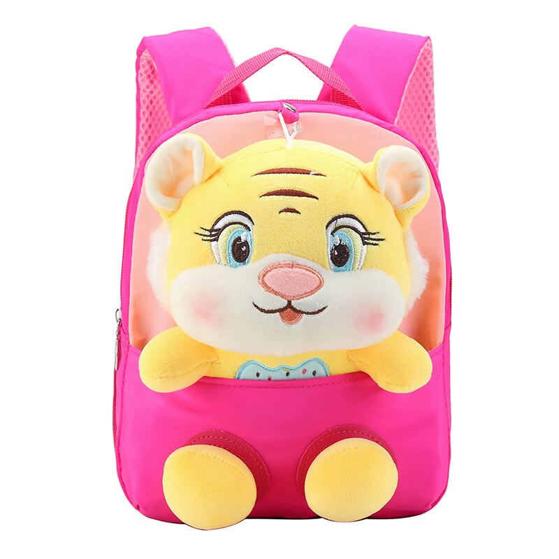 Mochila Escolar Infantil de Tigres e Corujas