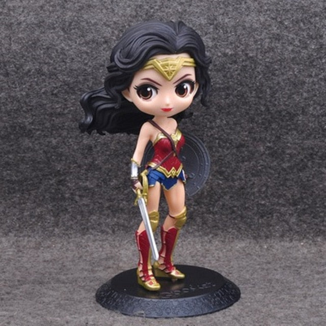 Q posket Arlequina, Coringa, Mulher Maravilha figura de ação anime bonecos colecionáveis