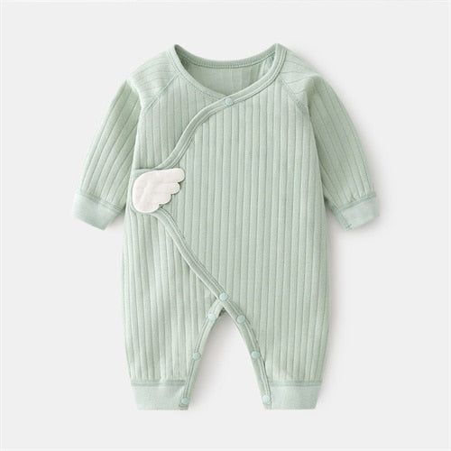 Macacão Asa de Anjo Para Bebê Até 6 Meses