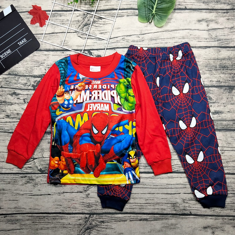 Conjunto Fantasias de Super Heróis Manga Longa - 2 a 7 anos
