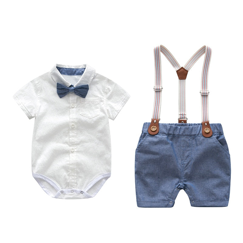 Conjunto de Body e Bermuda para Bebê de 3 Meses a 3 Anos