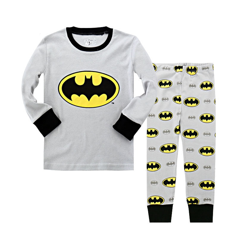 Pijama infantil de algodão (Batman, Homem-Aranha e Superman)