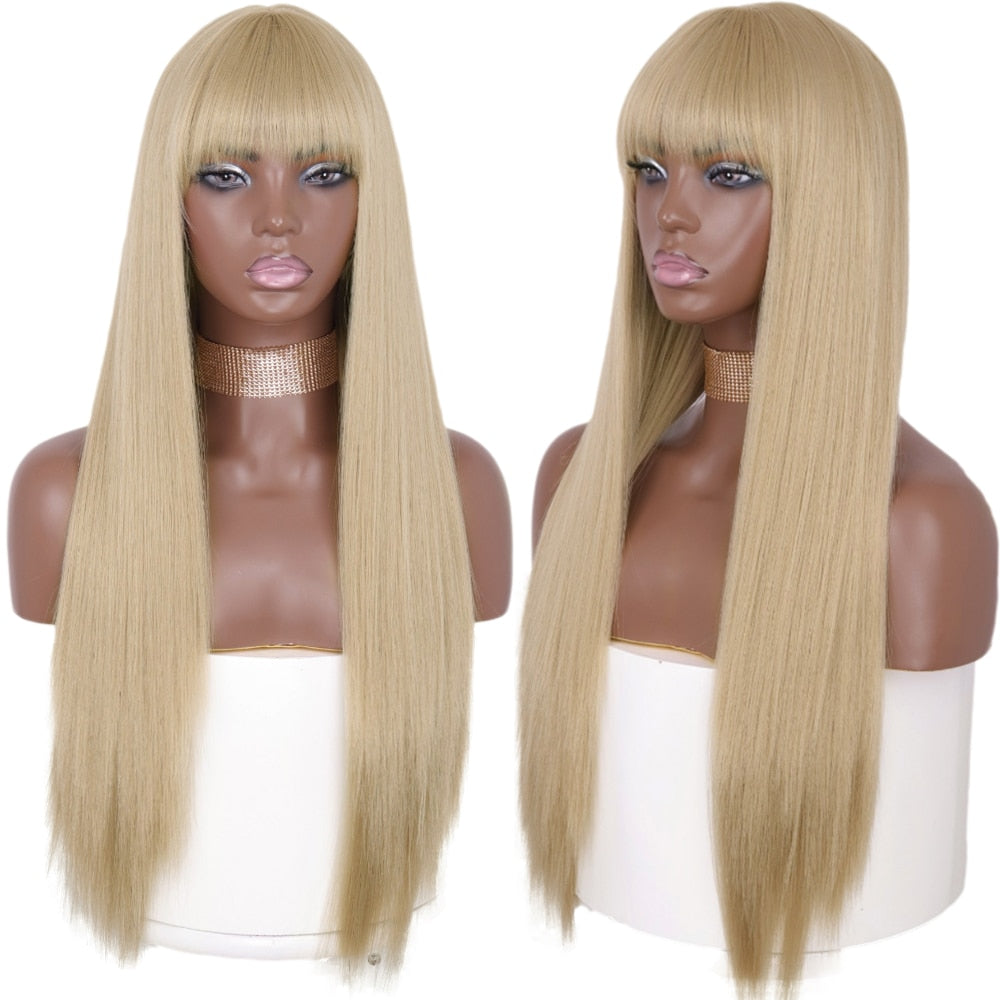 Peruca Feminina de Cabelo Sintético
