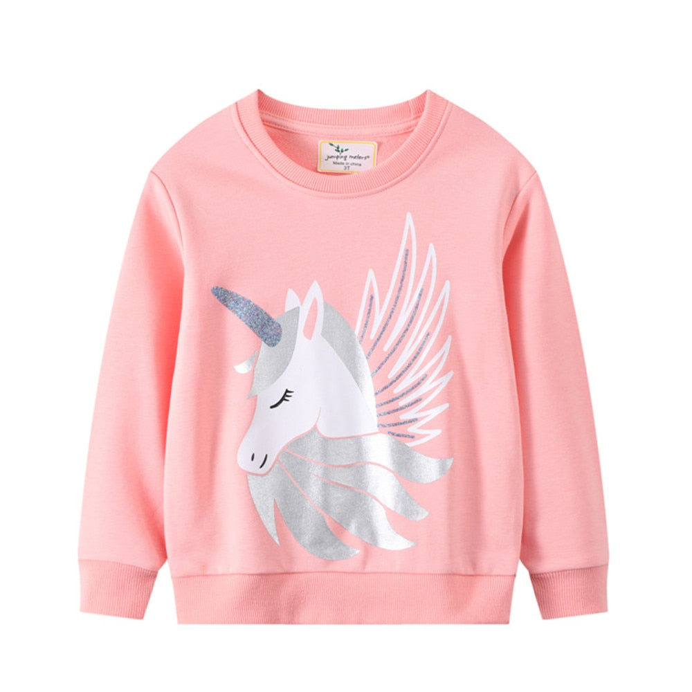 Casaco de inverno Unicórnio para meninas - 2 a 7 anos