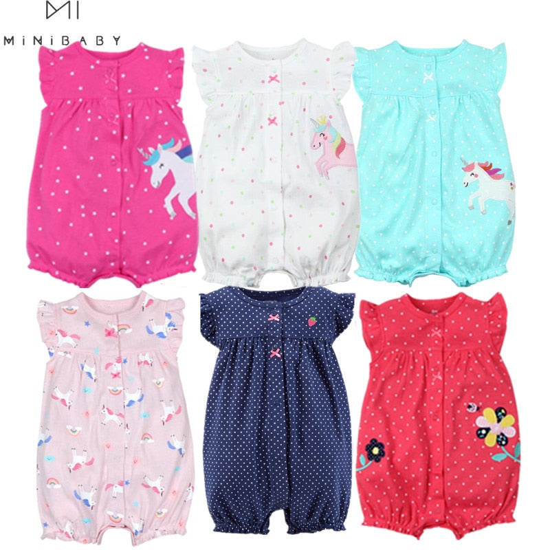 Body de Verão Para Meninas - 6 a 24 Meses
